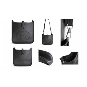 Women's Hermès Black Evelyne TPM Crossbody Bag